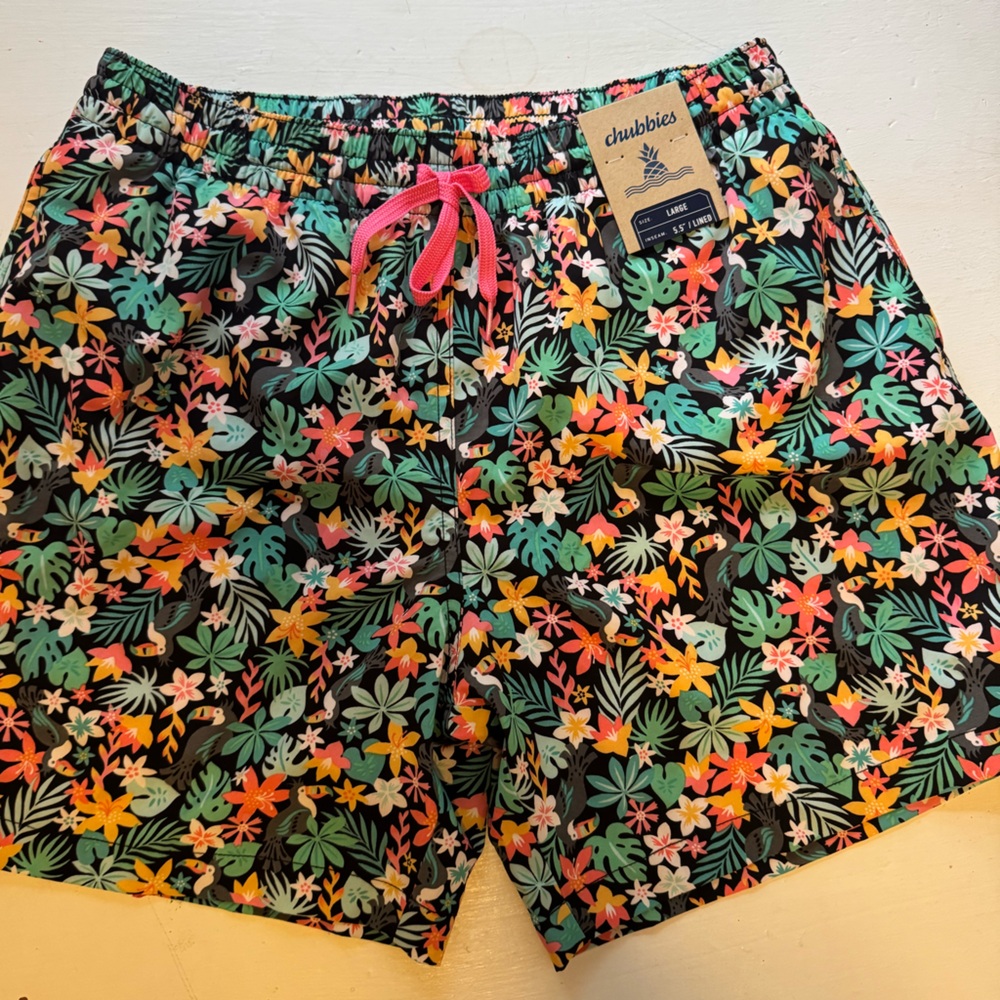 Colorful Chubbies Floral Swim Shorts